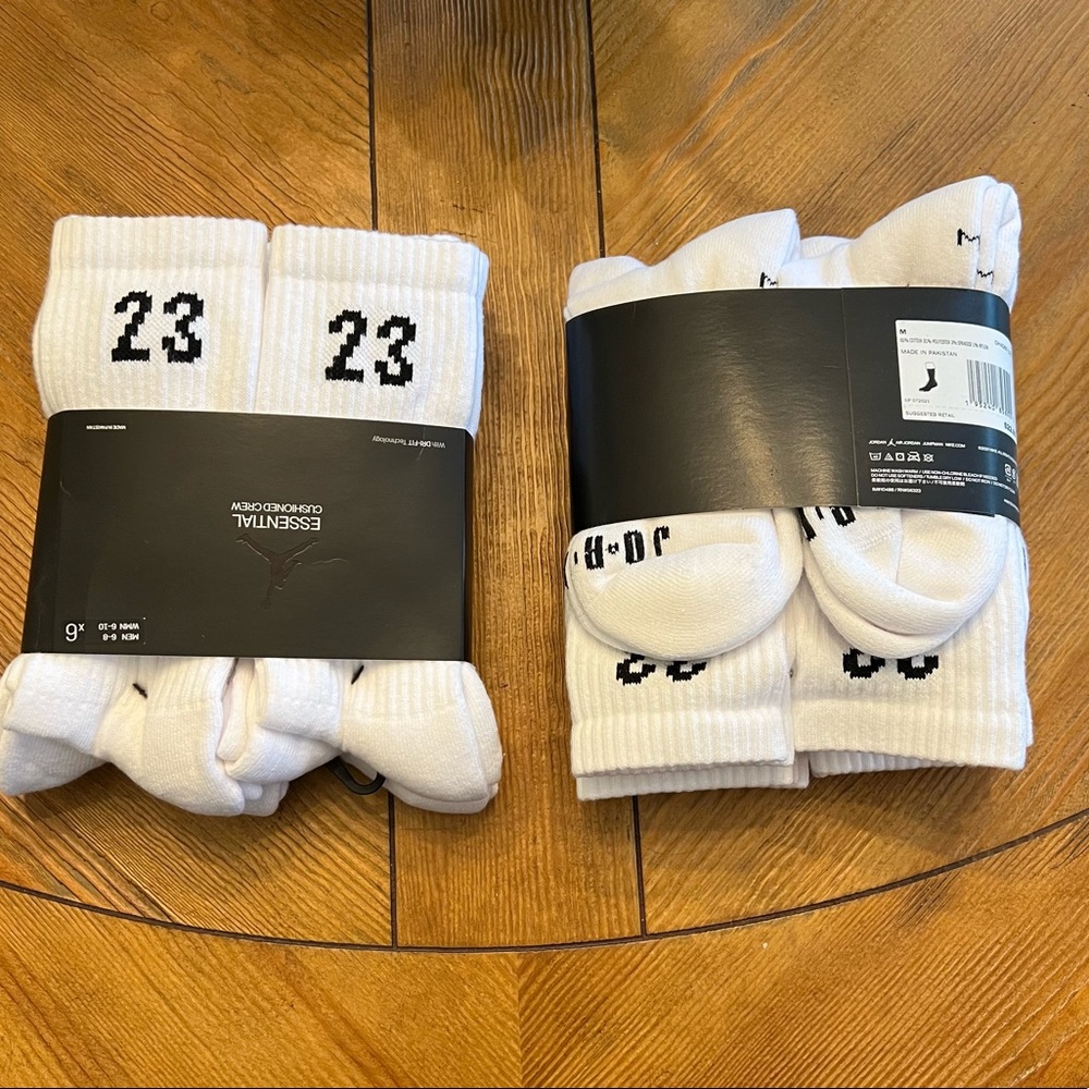 New Nike Jordan 6 pack socks